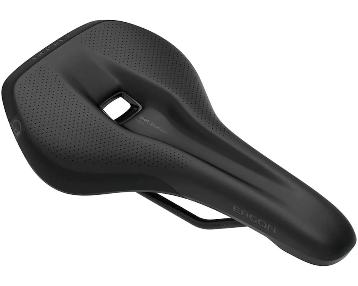 Ergon SMC Men's Sport Gel Saddle (Stealth Black) (Chromoly Rails) (S/M)